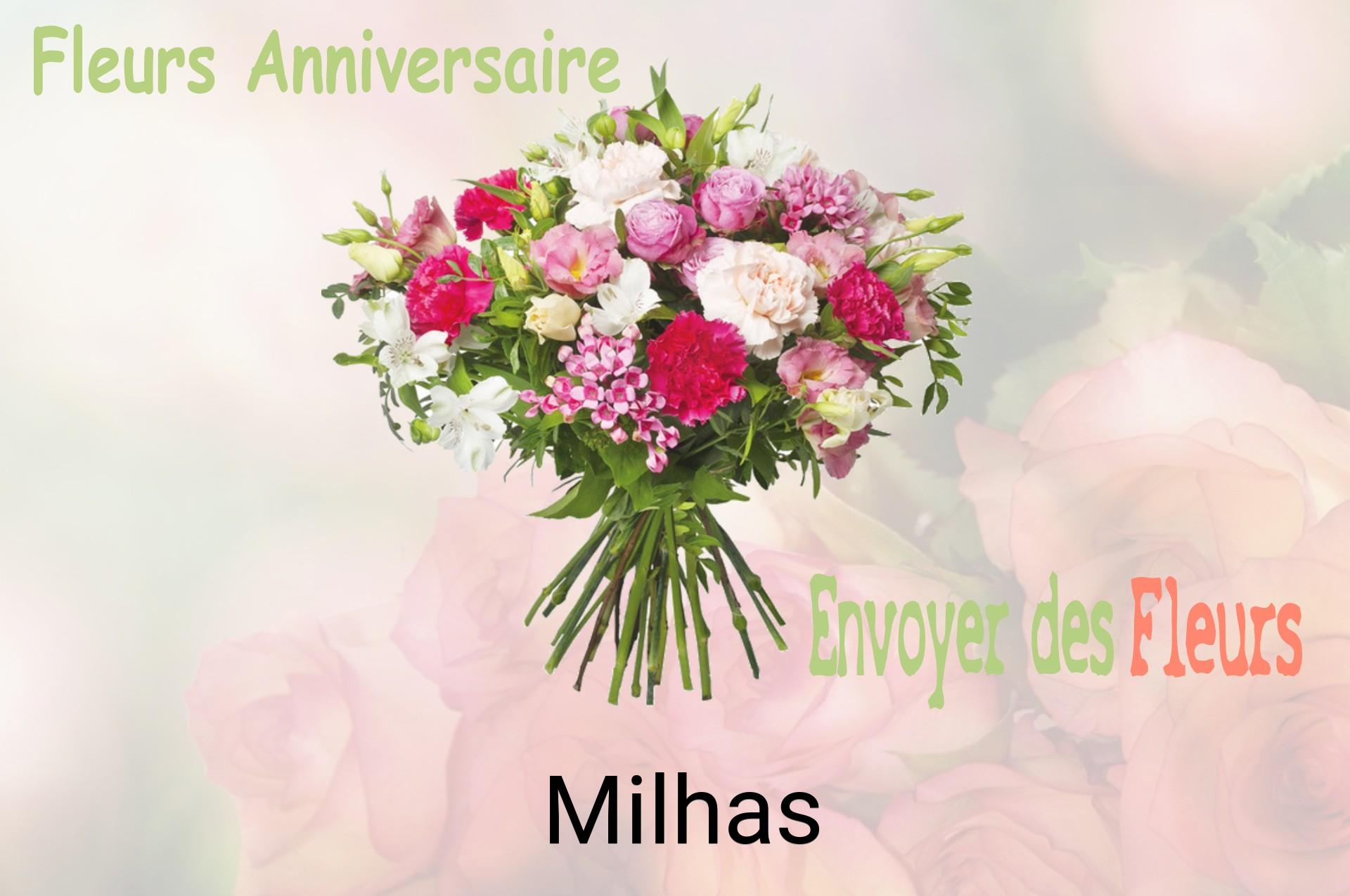 Bouquet de fleurs d’anniversaire livré à Milhas